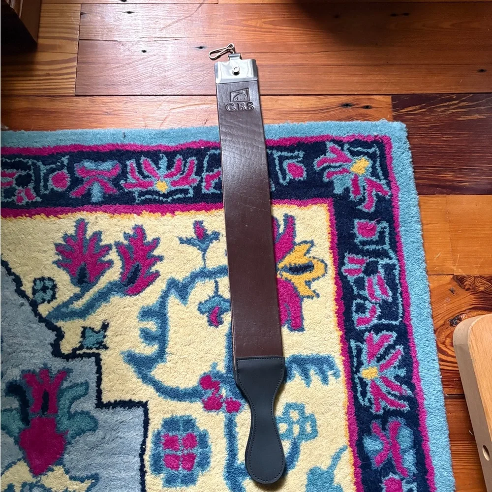 GBS leather strop professional honing shaving knife sharpening straight razor